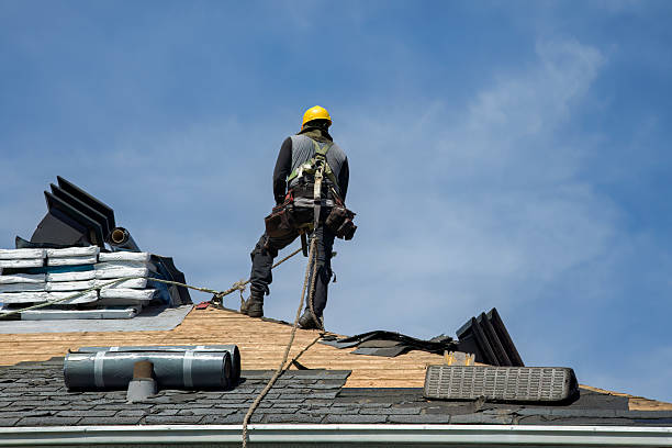 Professional Gutter Installation technician working in Wynnewood, PA